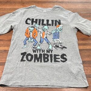 Gray Zombie Graphic Kids Tee